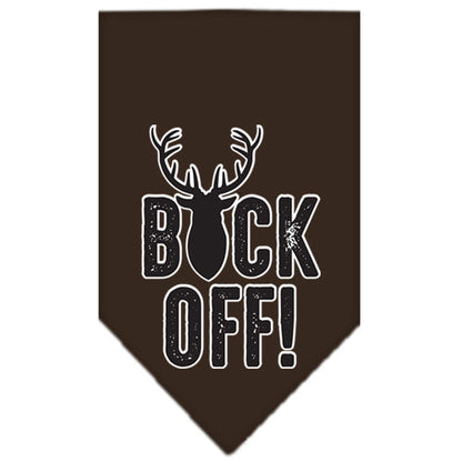Pet and Dog Bandana Screen Printed, "Buck Off"