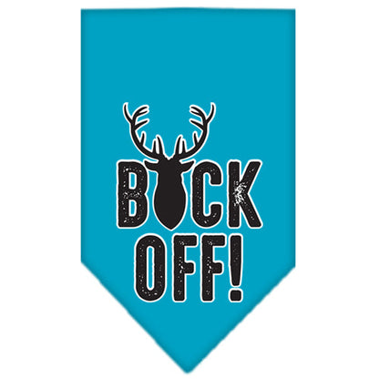 Pet and Dog Bandana Screen Printed, "Buck Off"