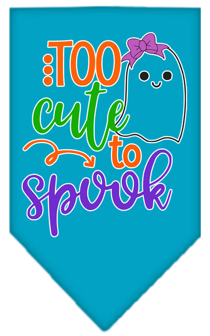 Halloween Pet and Dog Bandana, "Too Cute To Spook - Girly Ghost"