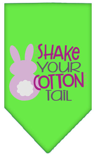 Pet and Dog Bandana Screen Printed, "Shake Your Cotton Tail"
