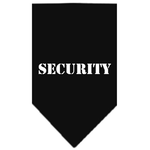 Pet and Dog Bandana Screen Printed, "Security"