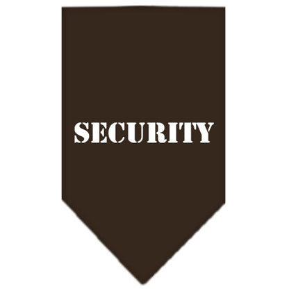 Pet and Dog Bandana Screen Printed, "Security"