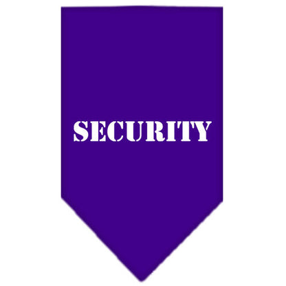 Pet and Dog Bandana Screen Printed, "Security"