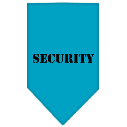 Pet and Dog Bandana Screen Printed, "Security"
