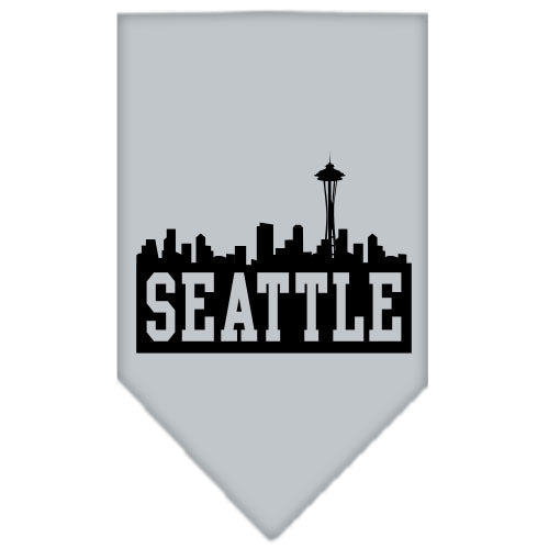 Pet and Dog Bandana Screen Printed, "Seattle Skyline"
