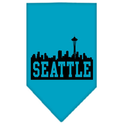 Pet and Dog Bandana Screen Printed, "Seattle Skyline"
