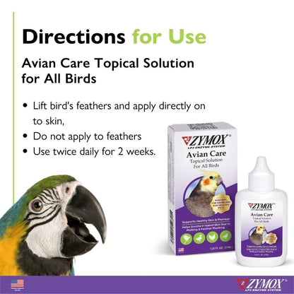 Zymox Avian Care Topical Solution 1.25oz