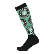 Dapplebay  Slick Boot Socks-Horses & Coffee