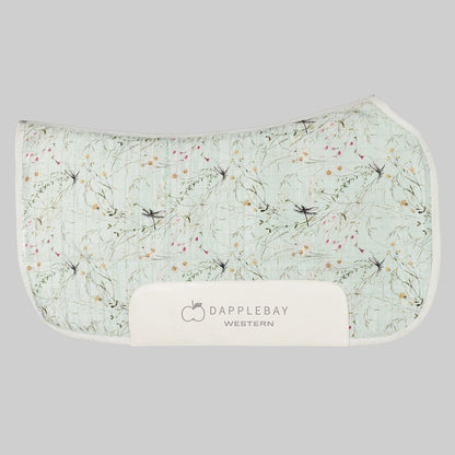 Dapplebay Dragonfly Meadow Western Saddle Pad-Green