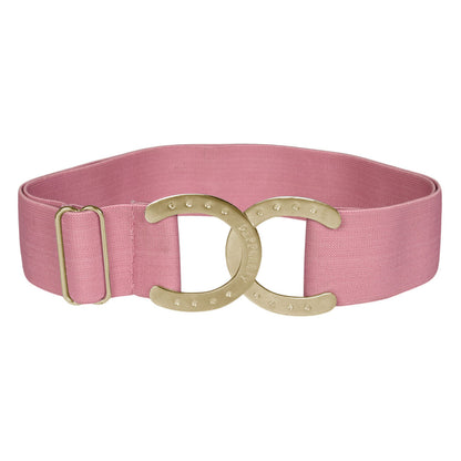 Dapplebay Horse Shoe Elastic Belt-Light Pink