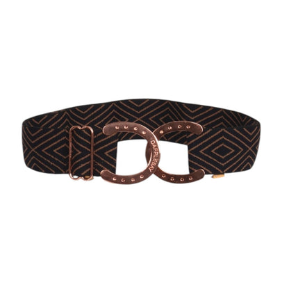 Dapplebay Horse Shoe Belt- Diamond-Black