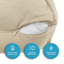 Arlee Sandy Ortho Lounger Dog Bed Tan Small