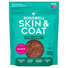 Dogswell Jerky Skin and Coat Mini Grain-Free Salmon 4oz.