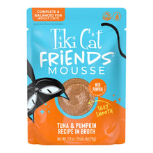 Tiki Pets Cat Friends Mousse Tuna & Pumpkin 2.8oz. Pouch (Case of 12)