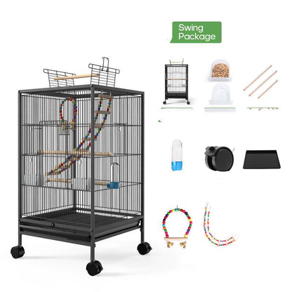 The Majestic Aviary: A Stylish Metal Bird Cage For Xuanfeng Parrots