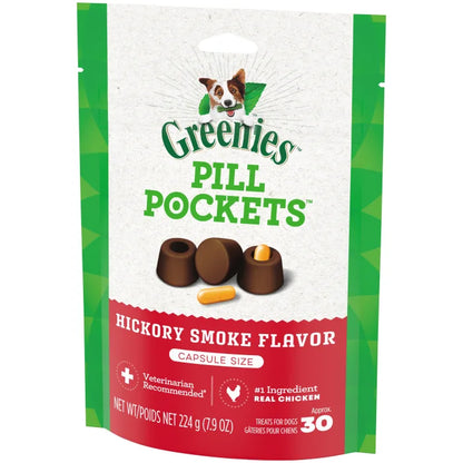 GREENIES Hickory Smoke Flavored Capsule Pill Pockets