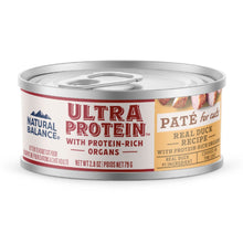 Natural Balance Pet Foods Ultra Protein Pate Canned Cat Food Duck 2.8oz. (Case of 24)