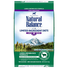 Natural Balance Pet Foods Limited Ingredient Large Breed Dry Dog Food Lamb & Brown Rice 26lb