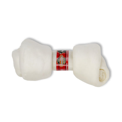 Lennox Beefhide Chews Natural Knotted Bone Dog Treat 9- 10in