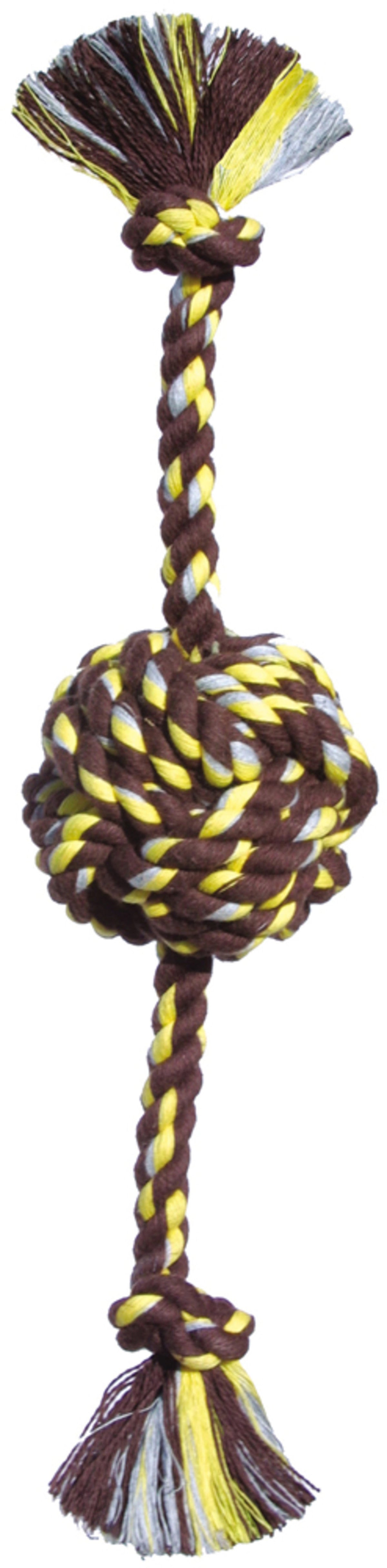Mammoth Pet Products Colossal Color Monkey Fist Ball w/Rope Ends 25in
