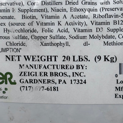 ZEIGLER (20 POUNDS) Crane Maintenance Feed by Avian Nutritionists 753400-36-22