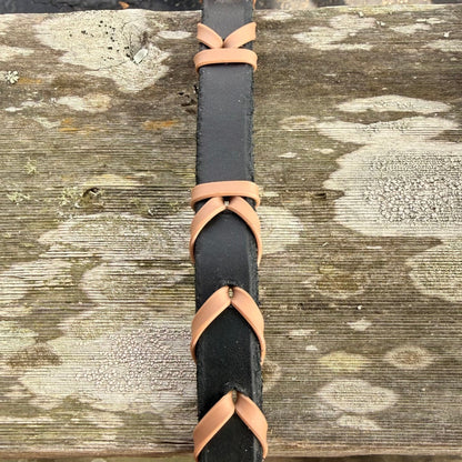 Leather Laced Barrel Reins