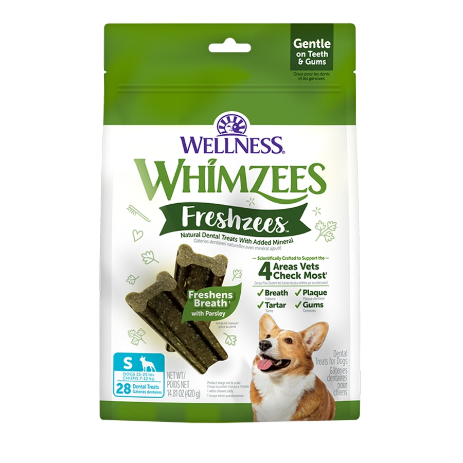 Whimzees Freshzees Dog Dental Treats Small Size Stick 28ct