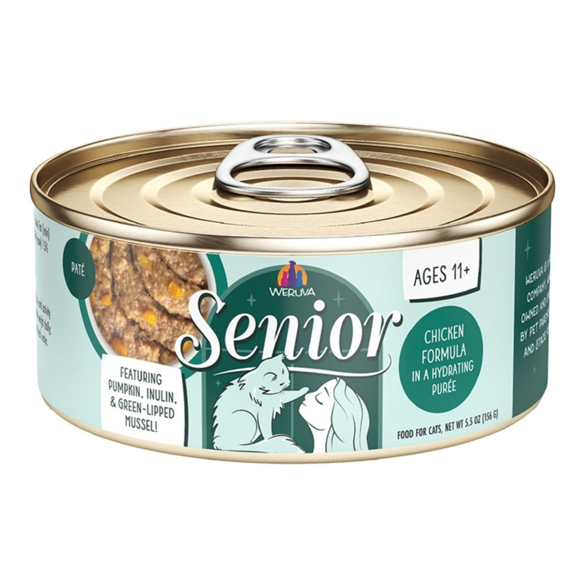 Weruva Cat Senior Hydrating Puree Chicken Formula 5.5oz. (Case of 8)