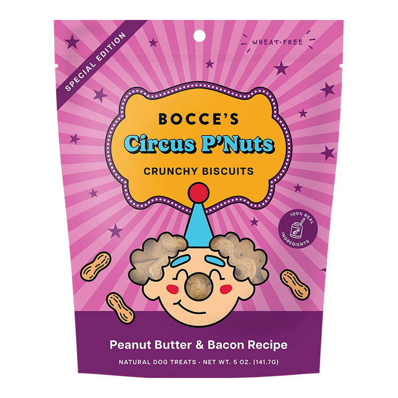 Bocce's Bakery Dog Biscuit Circus P'Nuts 6oz