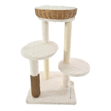 Max & Marlow Rattan Wicker 3 Level Cat Tree 1ea/30 in.