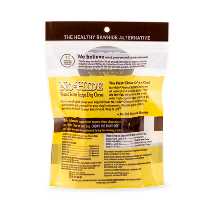 Earth Animal No Hide Peanut Butter Medium Dog Treats (2pk) (2.4oz)