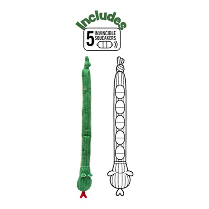Hugglehounds Dog Knottie Sir Squeaks - A - Lot Snake Large