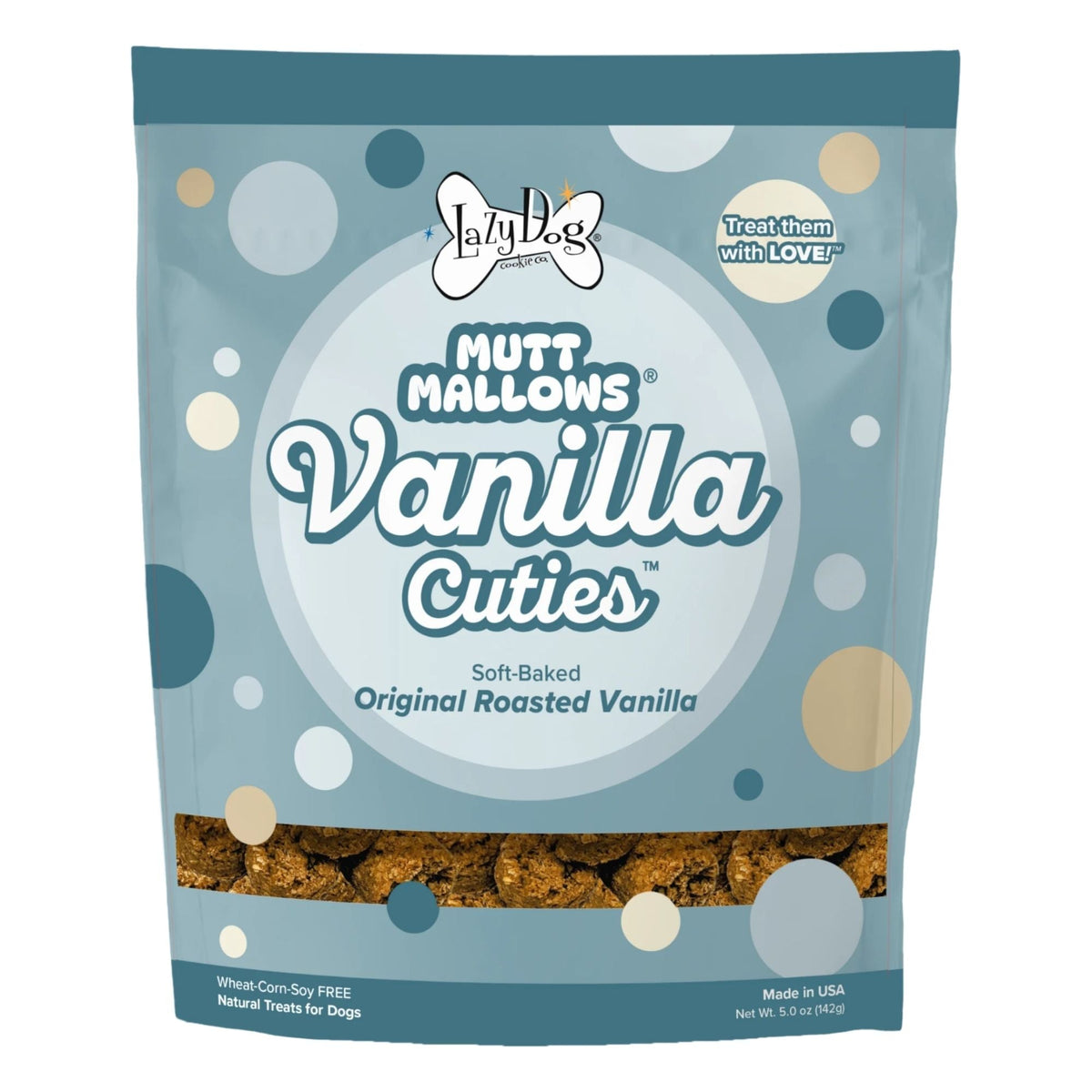 Lazy Dog Mutt Mallows Roasted Vanilla 5oz. (Case of 3)