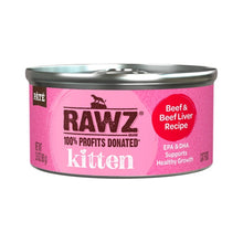 Rawz Kitten Cat Beef Beef Liver Pate 2.8oz. (Case of 18)