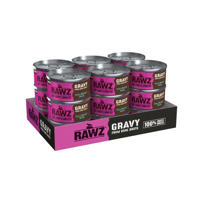Rawz Cat Gravy Tuna Mackerel 3oz. (Case of 18)