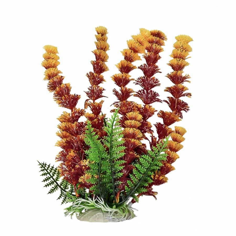 AquaTop Cabomba Aquarium Plant Weighted Base Fire 12in