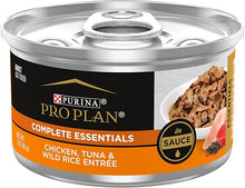 Purina Pro Plan Gravy Wet Cat Food Complete Essentials Chicken, Tuna & Wild Rice Entree in Sauce