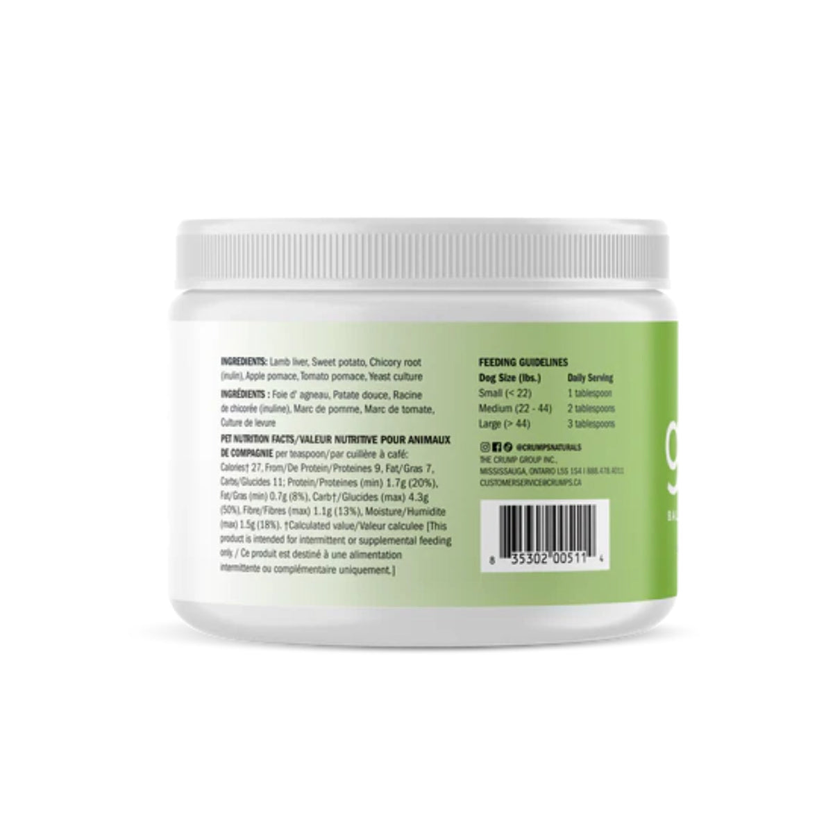 Crumps Dog 3.5oz. Gutsy Lamb Balance Topper