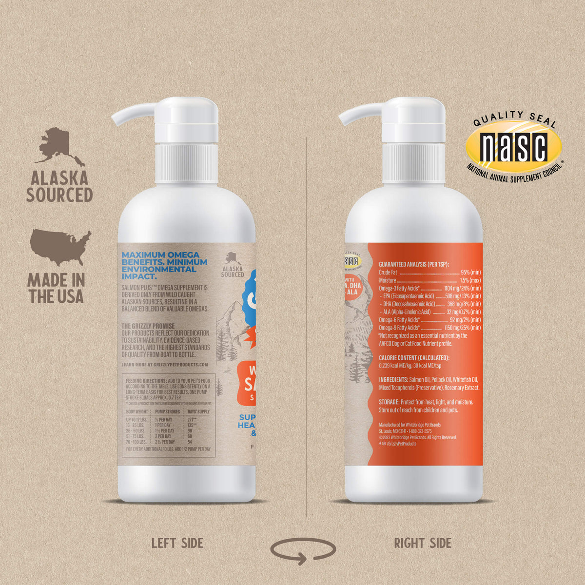 Grizzly Salmon Oil Plus (4oz)