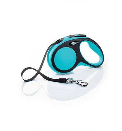 Flexi Comfort Retractable Tape Dog Leash Blue 16 ft Small