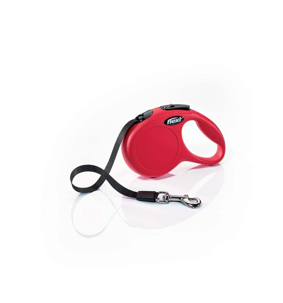 Flexi Classic Retractable Tape Dog Lead Red X-Small 26lbs 10ft