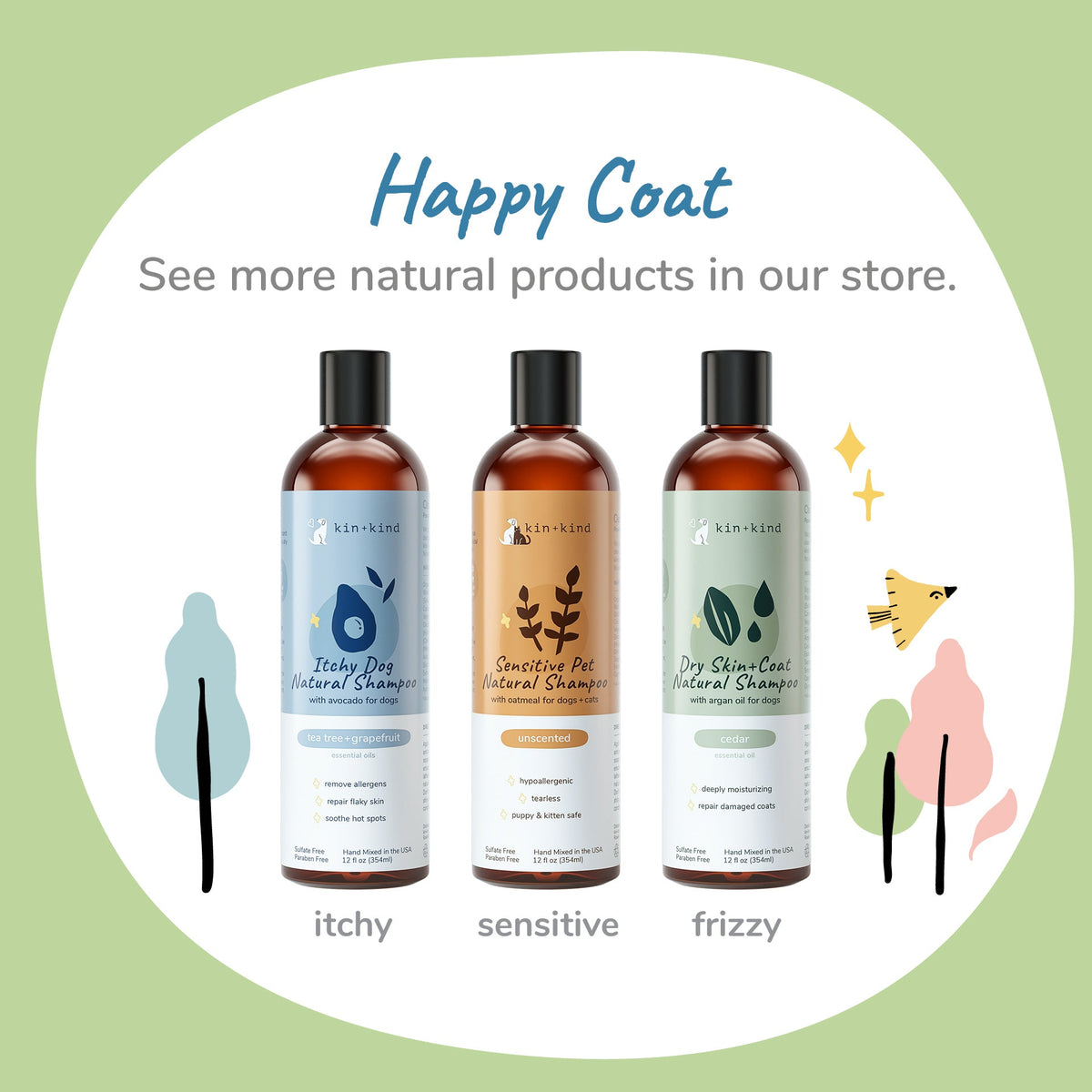 Kin+Kid Shampoo Deep Clean 12oz. Almond Vanilla