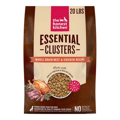 The Honest Kitchen Dog Essential Clusters Beef, Chicken & Oat 20lbs.