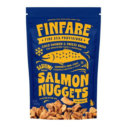 Finfare Cat 6oz. Freeze-dried Smoked Salmon Nuggets