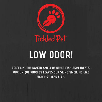 **Tickled Pet Dog 16oz. Icelandic Codfish Skin Twists