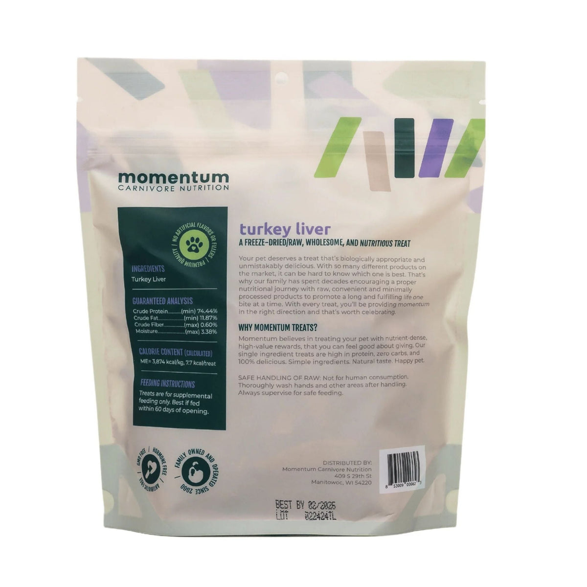 Momentum Carnivore Nutrition Dog 3.5oz. Turkey Liver