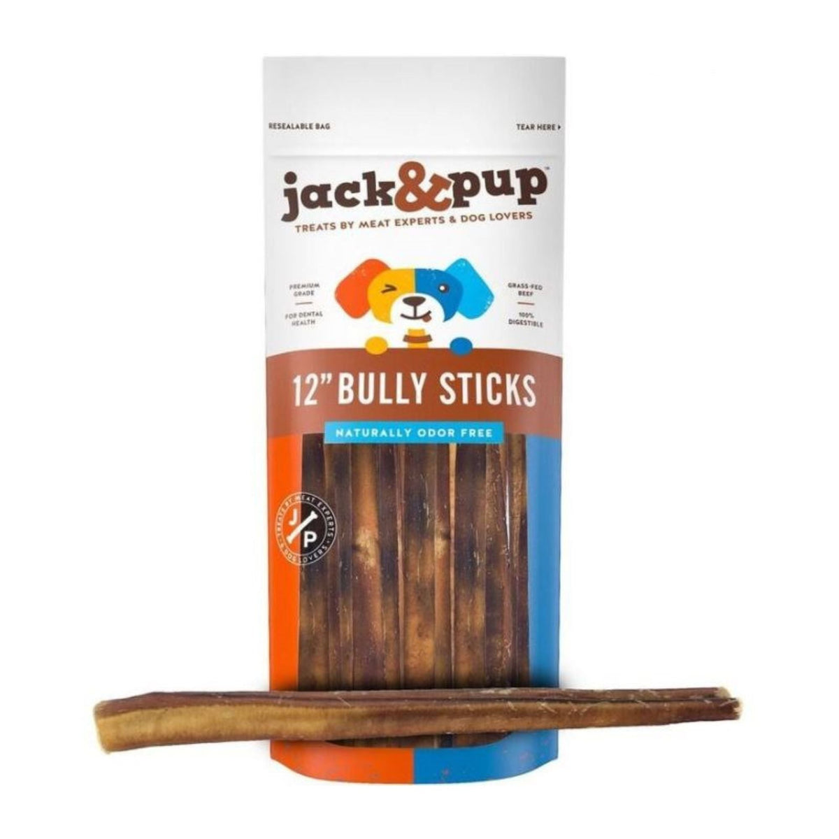 Jack & Pup 12" Bully Stick 1Lb