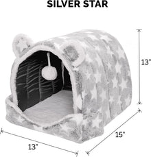 Washable Bed Cave for Indoor Cats & Small Dogs