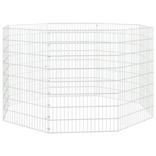 vidaXL Free Range Animal Enclosure 8-Panel 21.3"x31.5" Galvanized Iron