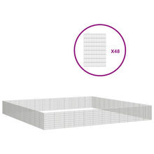 vidaXL Free Range Animal Enclosure 48-Panel 21.3"x31.5" Galvanized Iron